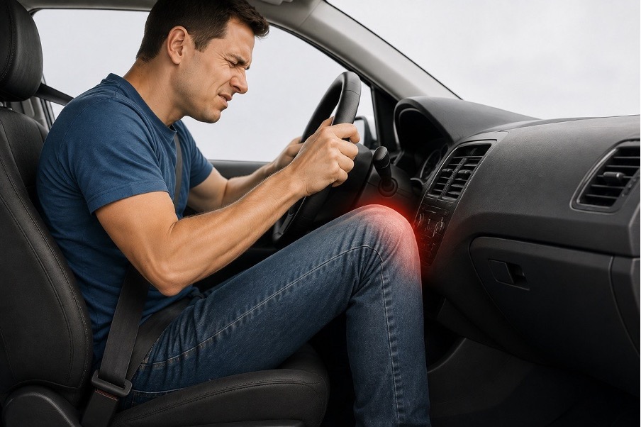A dashboard impact can force the tibia backward and injure the PCL